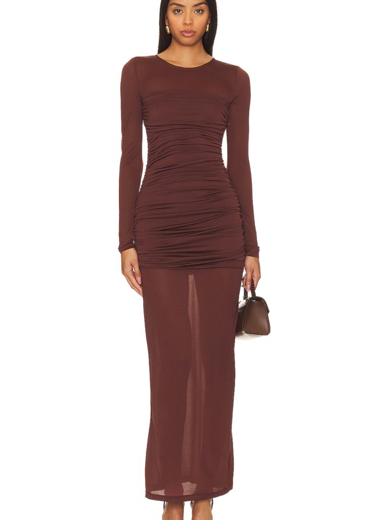 L'academie Alma Dress Size Xs Brown